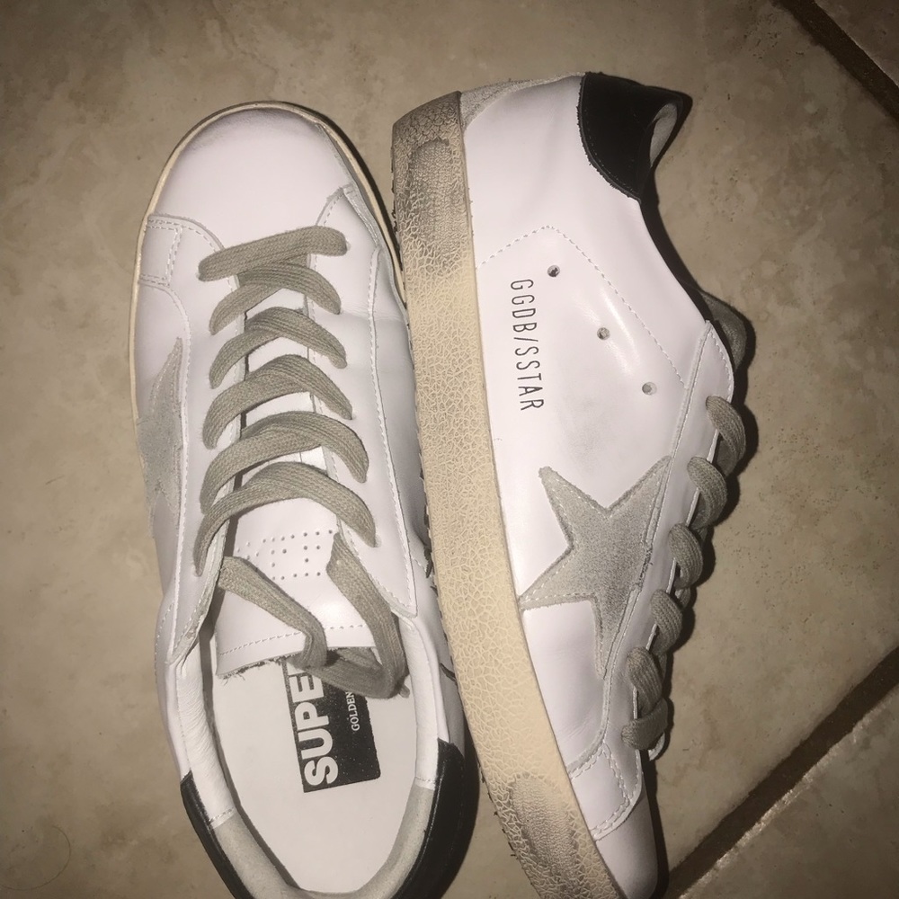 Inspired Golden Goose Leather Shoes Size 8/39